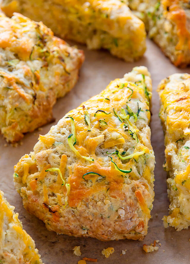 Zucchini Cheddar Scones