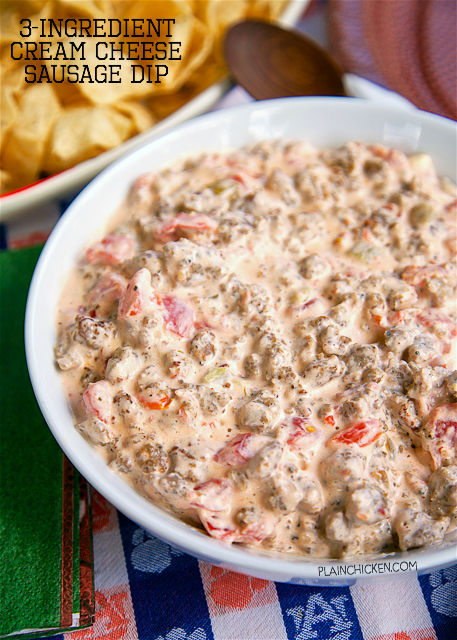 Rotel Sausage And Cream Cheese Dip