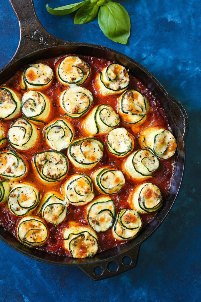 Zucchini Lasagna Roll Ups