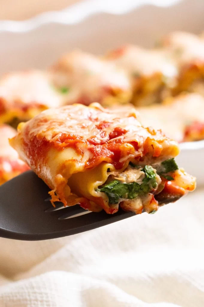  Artichoke Chicken Lasagna Roll Ups