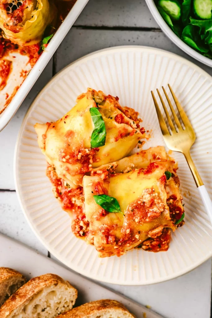 Vegetarian Lasagna Roll Ups