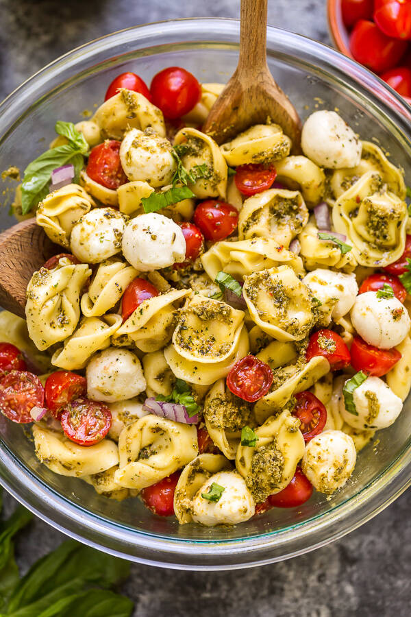 Pesto Tortellini Pasta Salad