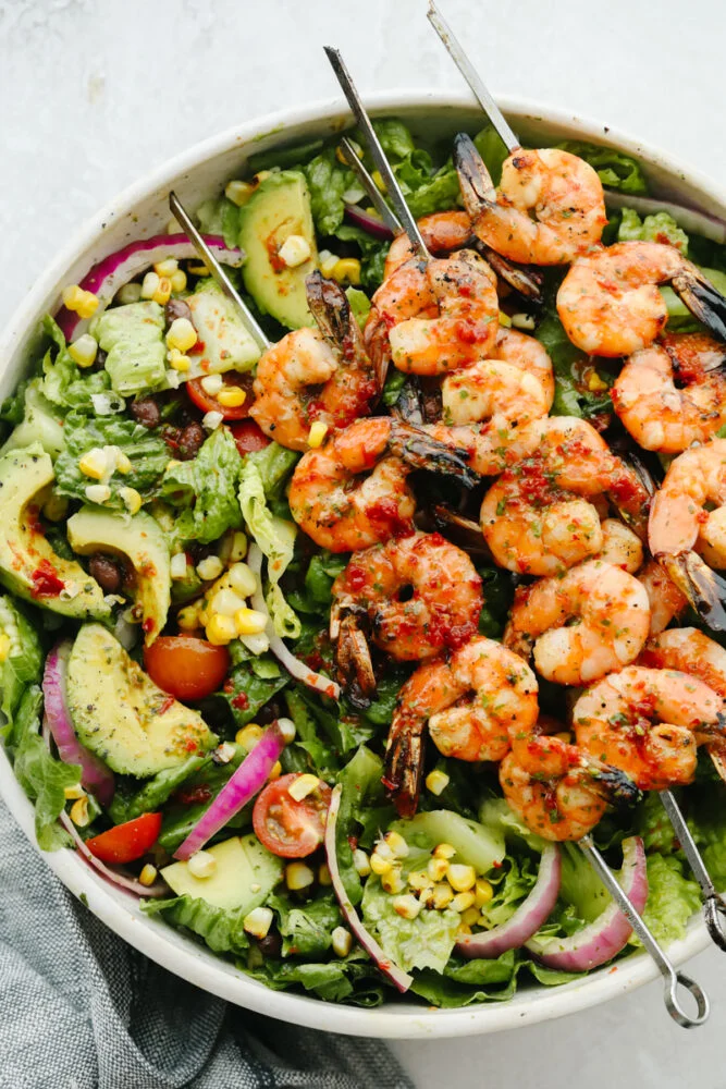 grilled shrimp salad