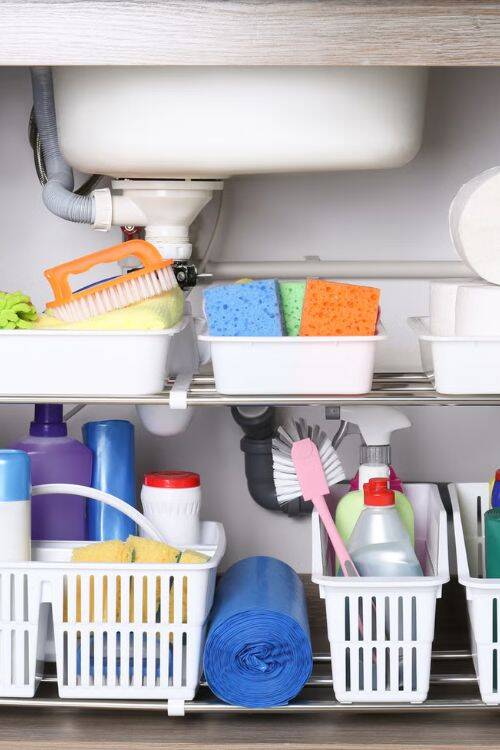 how to organize kitchen cabinets